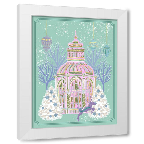 Winter Holidays V White Modern Wood Framed Art Print by Wang, Melissa