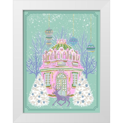 Winter Holidays VI White Modern Wood Framed Art Print by Wang, Melissa