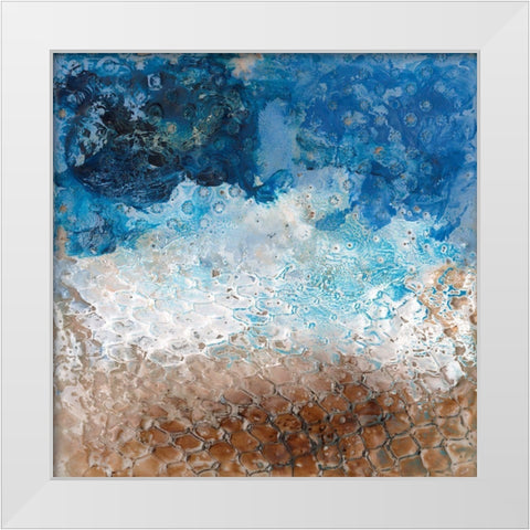 Sharkfin I White Modern Wood Framed Art Print by Longley, Alicia