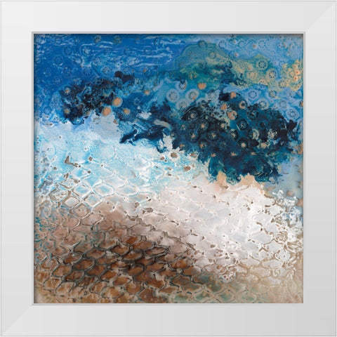 Sharkfin II White Modern Wood Framed Art Print by Longley, Alicia