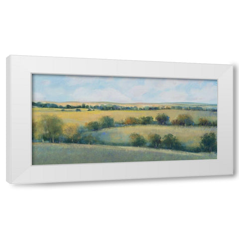 Valley Field II White Modern Wood Framed Art Print by OToole, Tim