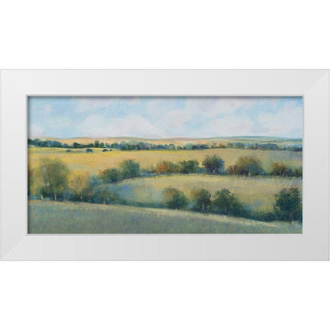 Valley Field II White Modern Wood Framed Art Print by OToole, Tim