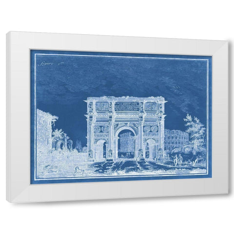 Indigo Antiquities I White Modern Wood Framed Art Print by Vision Studio