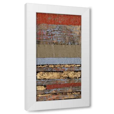 Embellished Wax Textures II White Modern Wood Framed Art Print by Goldberger, Jennifer