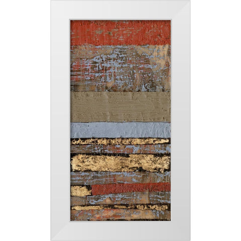 Embellished Wax Textures II White Modern Wood Framed Art Print by Goldberger, Jennifer