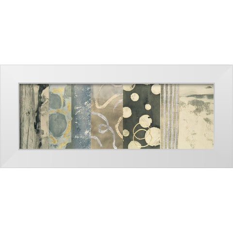 Gilded Stratum I White Modern Wood Framed Art Print by Meagher, Megan