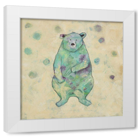 Animal Dots Neutral I White Modern Wood Framed Art Print by Bagnato, Judi