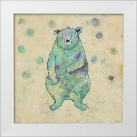 Animal Dots Neutral I White Modern Wood Framed Art Print by Bagnato, Judi