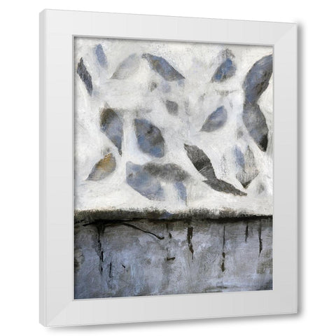 Falling Up in Blue I White Modern Wood Framed Art Print by Bagnato, Judi