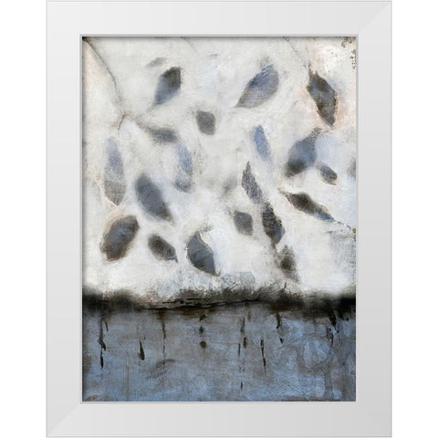 Falling Up in Blue II White Modern Wood Framed Art Print by Bagnato, Judi