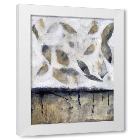 Falling Up in Taupe I White Modern Wood Framed Art Print by Bagnato, Judi
