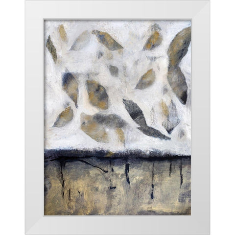 Falling Up in Taupe I White Modern Wood Framed Art Print by Bagnato, Judi