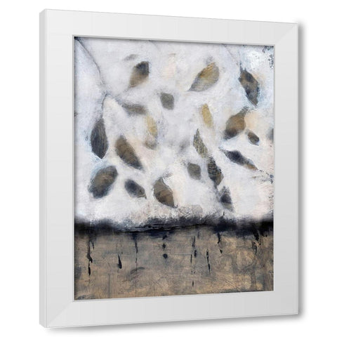 Falling Up in Taupe II White Modern Wood Framed Art Print by Bagnato, Judi
