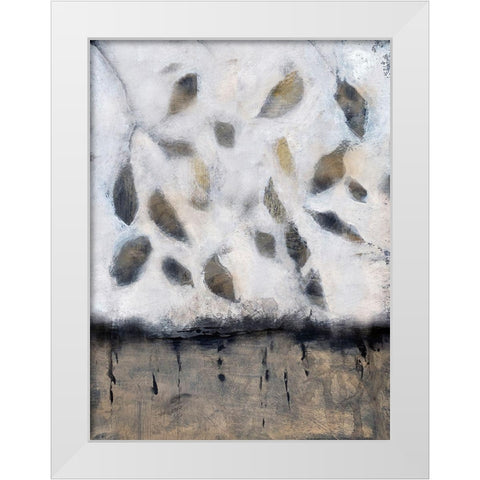 Falling Up in Taupe II White Modern Wood Framed Art Print by Bagnato, Judi