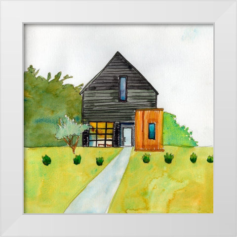 Cool Cabin I White Modern Wood Framed Art Print by McCreery, Paul