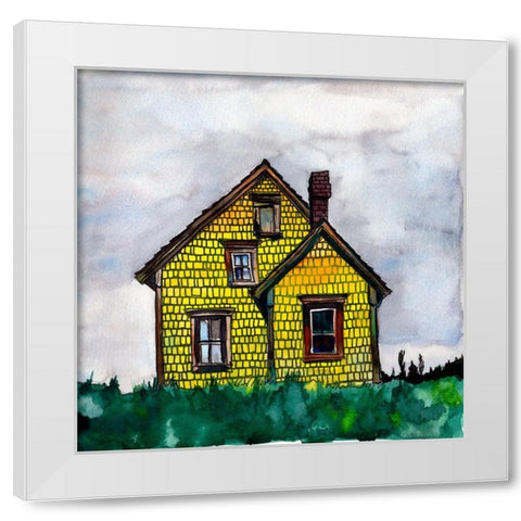 Cool Cabin IV White Modern Wood Framed Art Print by McCreery, Paul