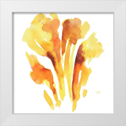 Seasonal Reflections II White Modern Wood Framed Art Print by Combs, Joyce