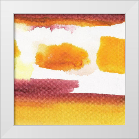 Desert Skies II White Modern Wood Framed Art Print by Combs, Joyce