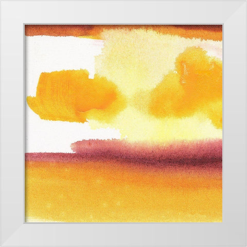 Desert Skies III White Modern Wood Framed Art Print by Combs, Joyce