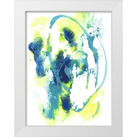 Positive Vibes I White Modern Wood Framed Art Print by Combs, Joyce