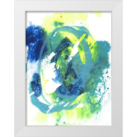 Positive Vibes II White Modern Wood Framed Art Print by Combs, Joyce