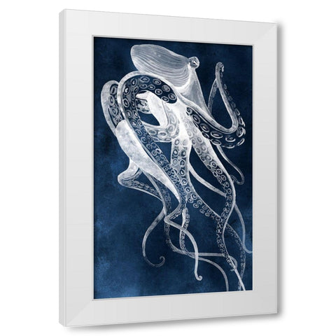 Octopus Sway II White Modern Wood Framed Art Print by Popp, Grace