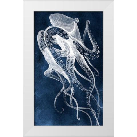 Octopus Sway II White Modern Wood Framed Art Print by Popp, Grace