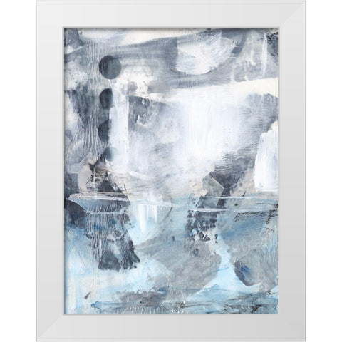 Whoa-thats Deep I White Modern Wood Framed Art Print by Harper, Ethan