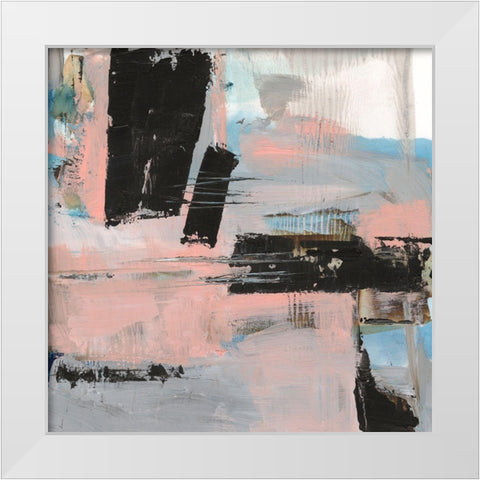 Angelas Abstract I White Modern Wood Framed Art Print by Harper, Ethan