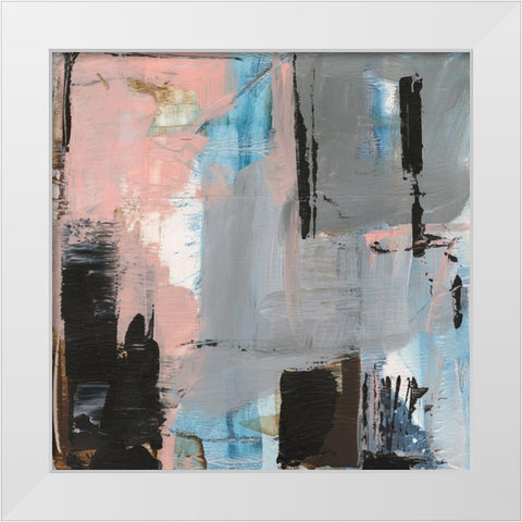 Angelas Abstract II White Modern Wood Framed Art Print by Harper, Ethan