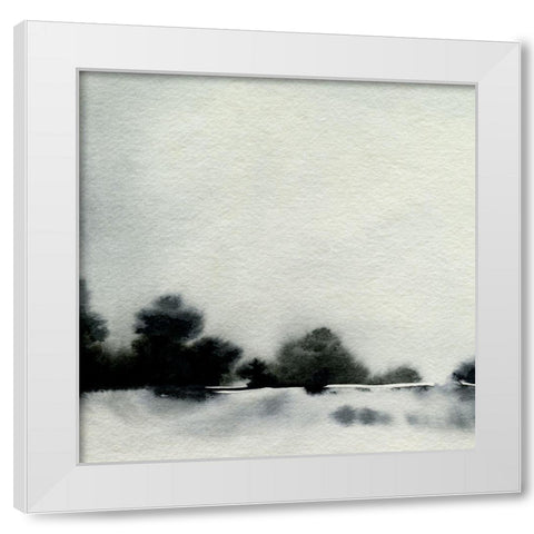 Ink Bloom Landscape II White Modern Wood Framed Art Print by Caroline, Emma