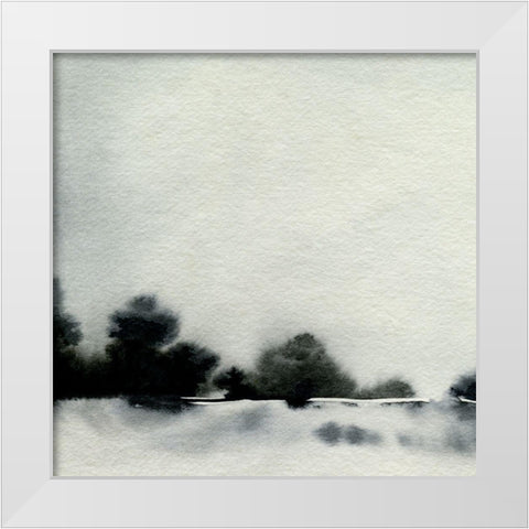 Ink Bloom Landscape II White Modern Wood Framed Art Print by Caroline, Emma