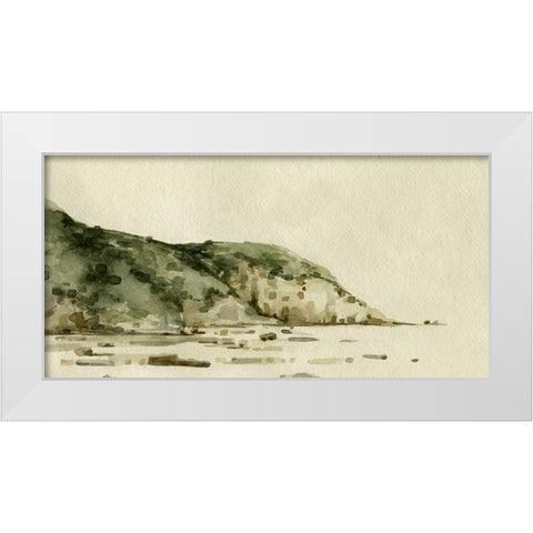Coastal Hills I White Modern Wood Framed Art Print by Caroline, Emma