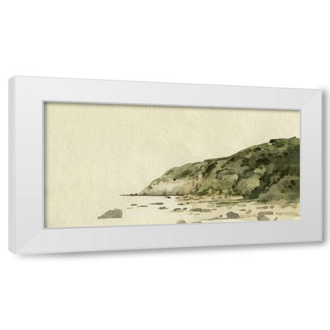 Coastal Hills II White Modern Wood Framed Art Print by Caroline, Emma