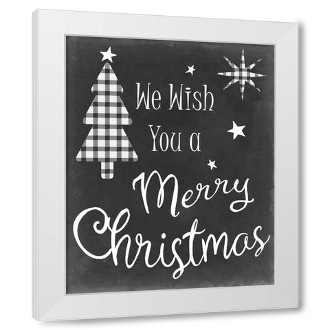 We Wish White Modern Wood Framed Art Print by Chandler, Sharon