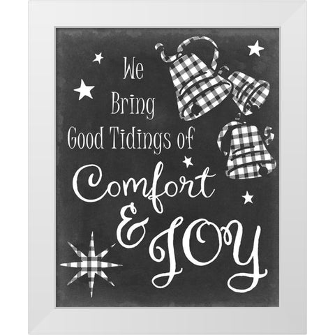 Comfort and Joy White Modern Wood Framed Art Print by Chandler, Sharon