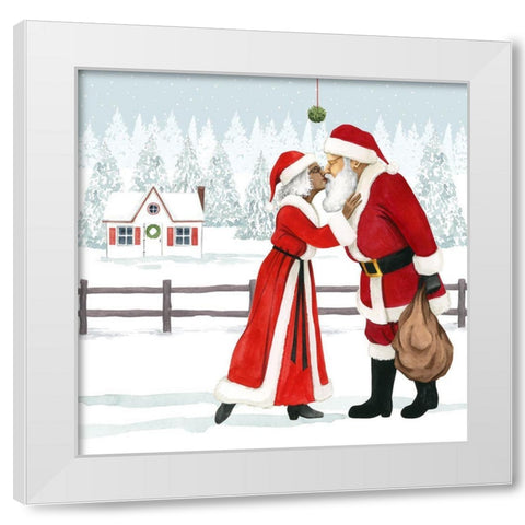 Christmas Love I White Modern Wood Framed Art Print by Popp, Grace