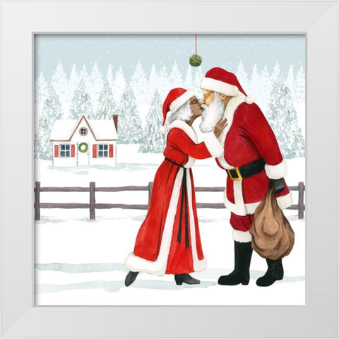 Christmas Love I White Modern Wood Framed Art Print by Popp, Grace