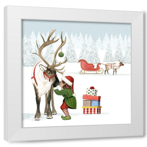 Christmas Love II White Modern Wood Framed Art Print by Popp, Grace