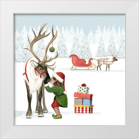 Christmas Love II White Modern Wood Framed Art Print by Popp, Grace