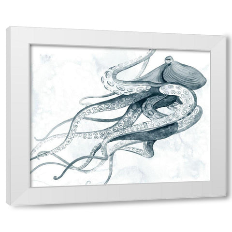 Drifting Tentacles I White Modern Wood Framed Art Print by Popp, Grace