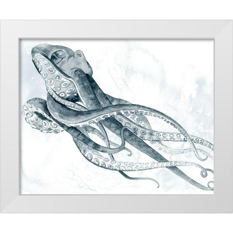 Drifting Tentacles II White Modern Wood Framed Art Print by Popp, Grace