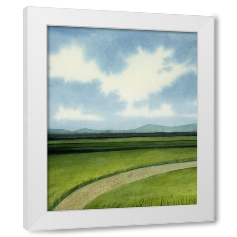 Blue Ridge Path I White Modern Wood Framed Art Print by Popp, Grace