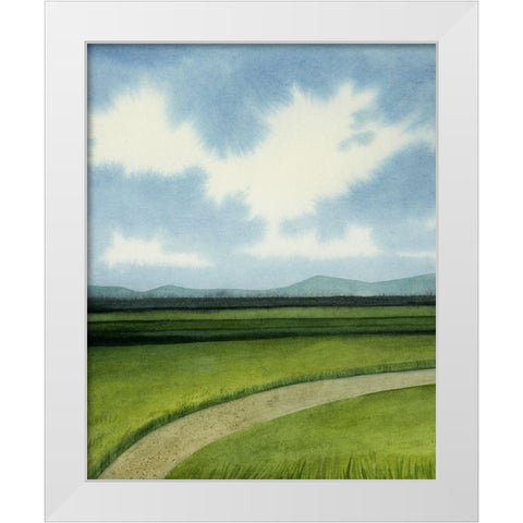 Blue Ridge Path I White Modern Wood Framed Art Print by Popp, Grace