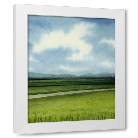 Blue Ridge Path II White Modern Wood Framed Art Print by Popp, Grace