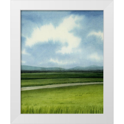 Blue Ridge Path II White Modern Wood Framed Art Print by Popp, Grace