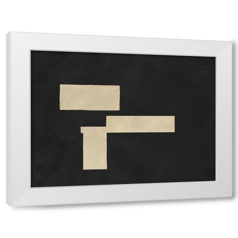 Quadrate Abstract I White Modern Wood Framed Art Print by Green, Jacob