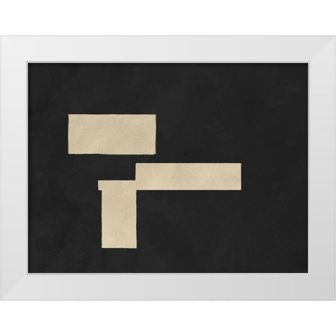 Quadrate Abstract I White Modern Wood Framed Art Print by Green, Jacob