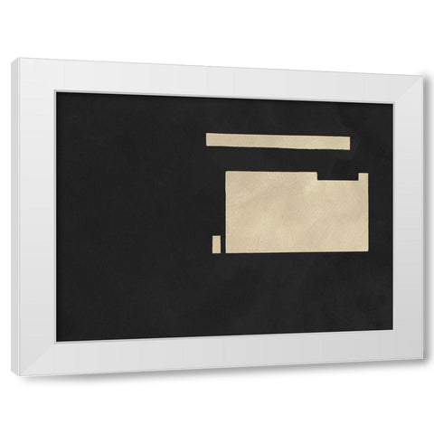 Quadrate Abstract II White Modern Wood Framed Art Print by Green, Jacob