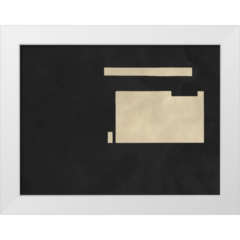 Quadrate Abstract II White Modern Wood Framed Art Print by Green, Jacob